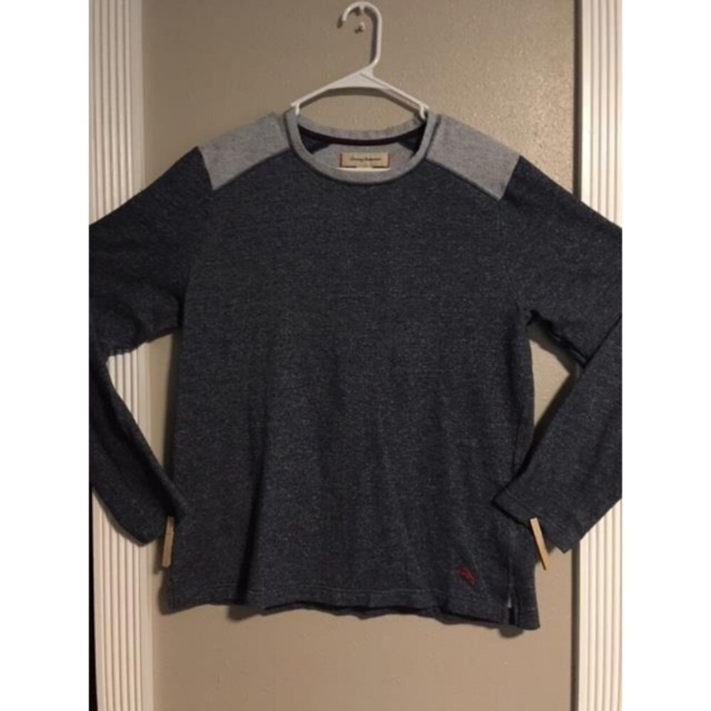 EUC Men's Shirt Tommy Bahama Size L Long Sleeve Pullover Blend
